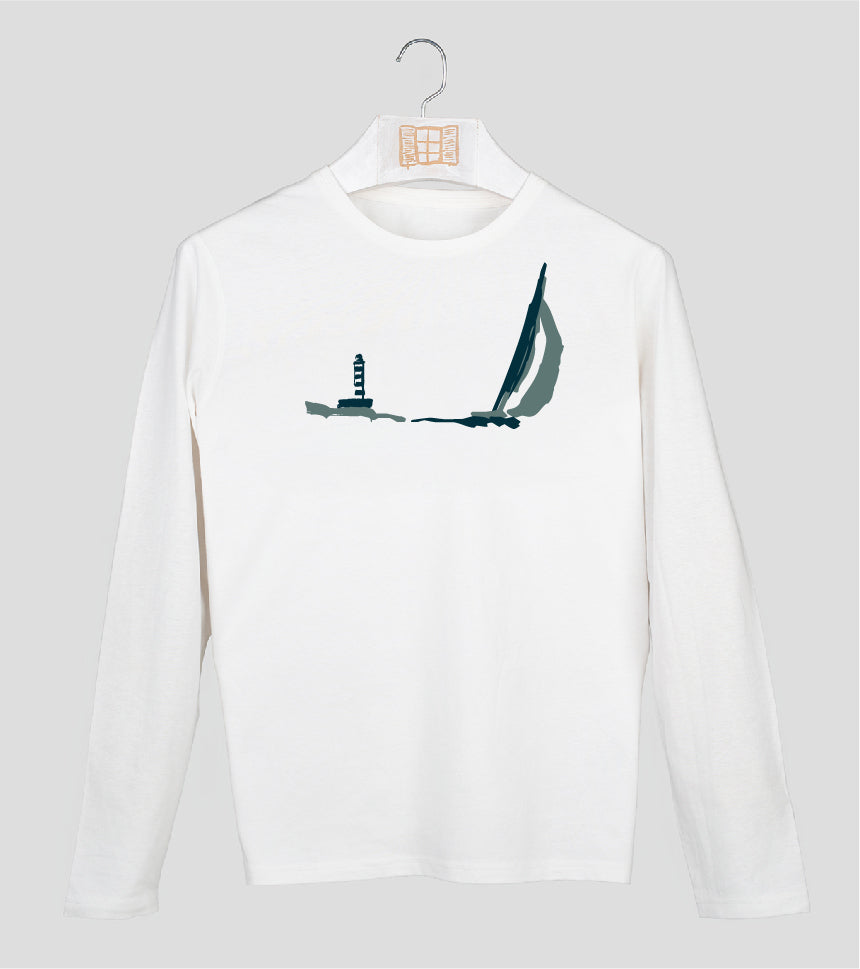Camiseta manga larga Hombre Rumbada - crudo