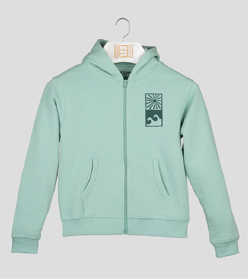 Sudadera cremallera Niño Paradise - aqua