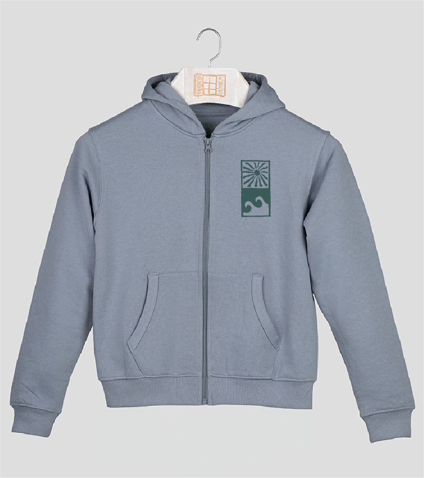 Sudadera cremallera Niño Paradise - cielo