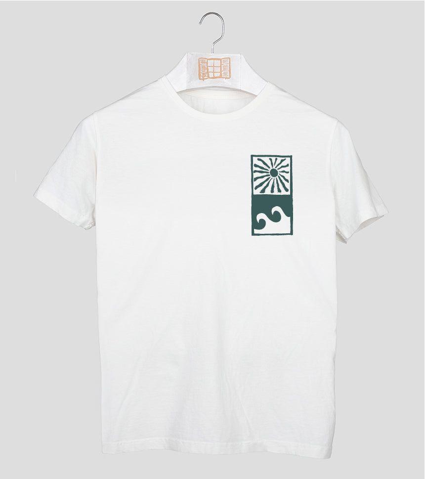 Camiseta manga corta Paradise - crudo