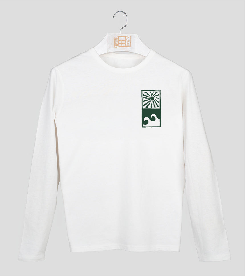 Camiseta manga larga Hombre Paradise - crudo