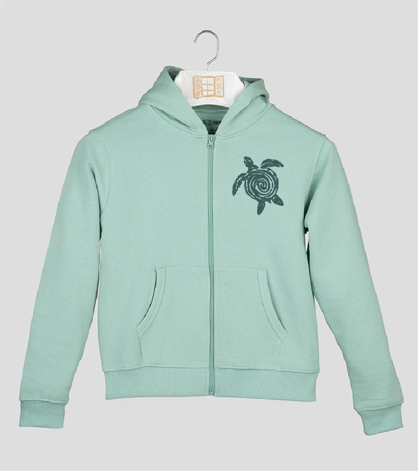 Sudadera cremallera Niño Nedada - aqua