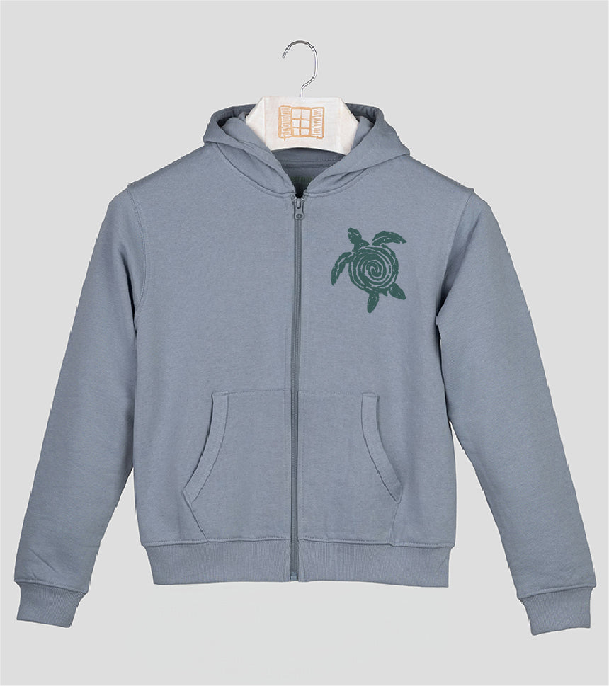 Sudadera cremallera Niño Nedada - cielo
