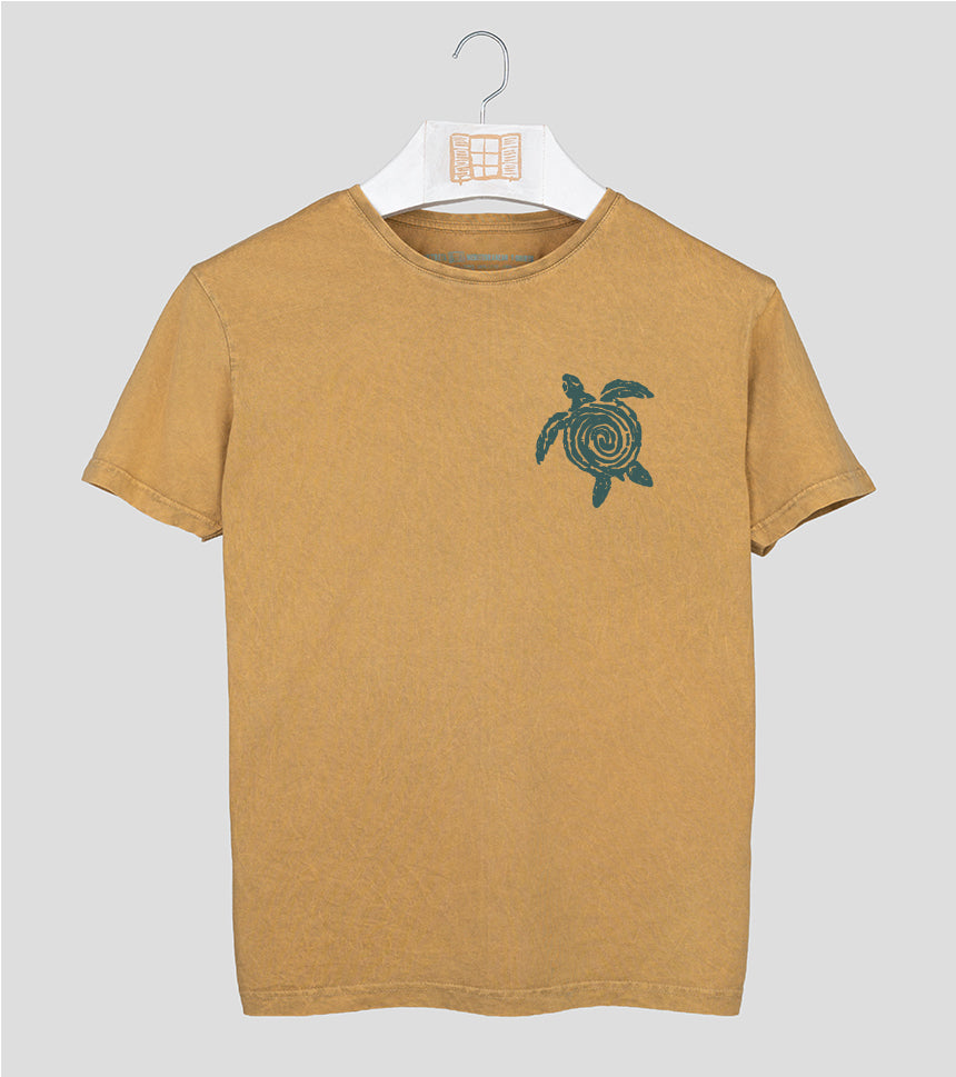 Camiseta manga corta Hombre Nedada - mostaza