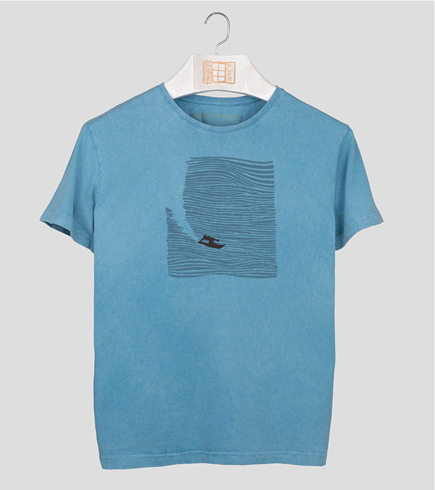 Camiseta manga corta Relleu - aqua