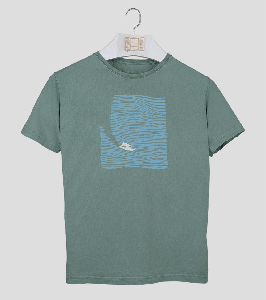 Camiseta manga corta Relleu - esmeralda