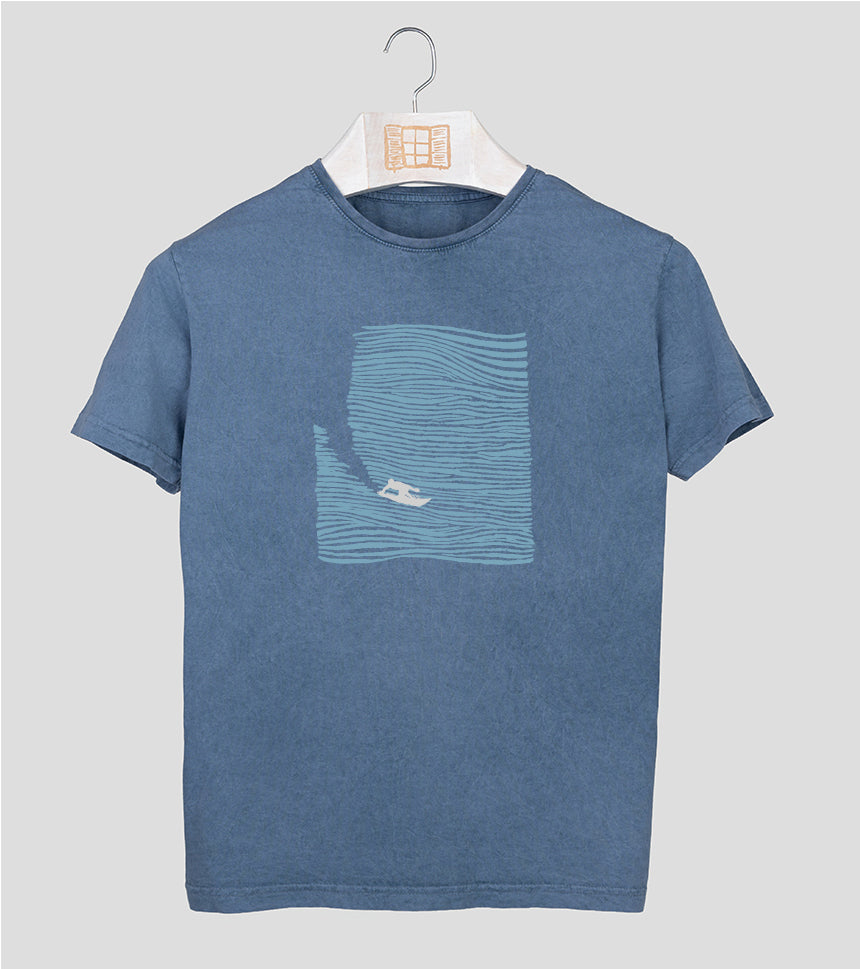 Camiseta manga corta Relleu - indigo