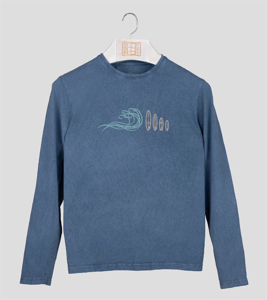 Camiseta manga larga Hombre Sidewalk - indigo