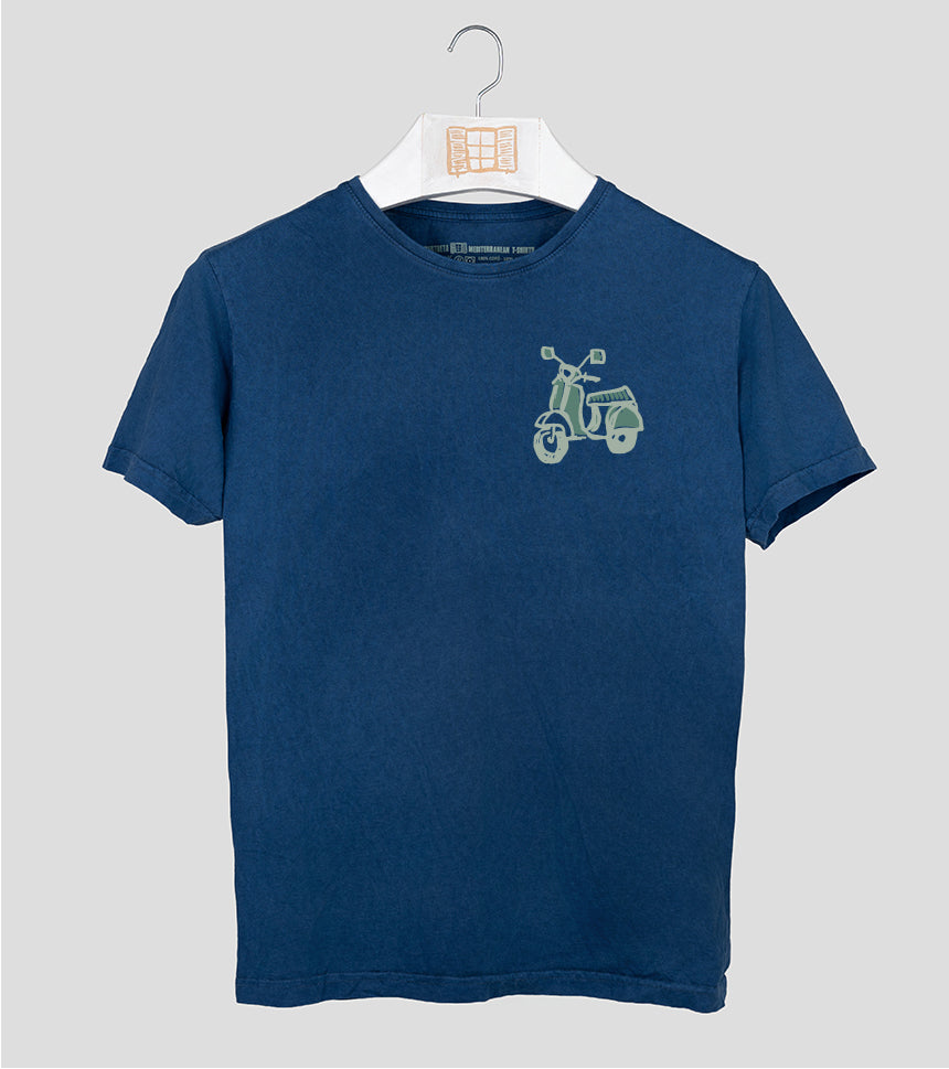 Camiseta manga corta Dolcevita - azul-marino