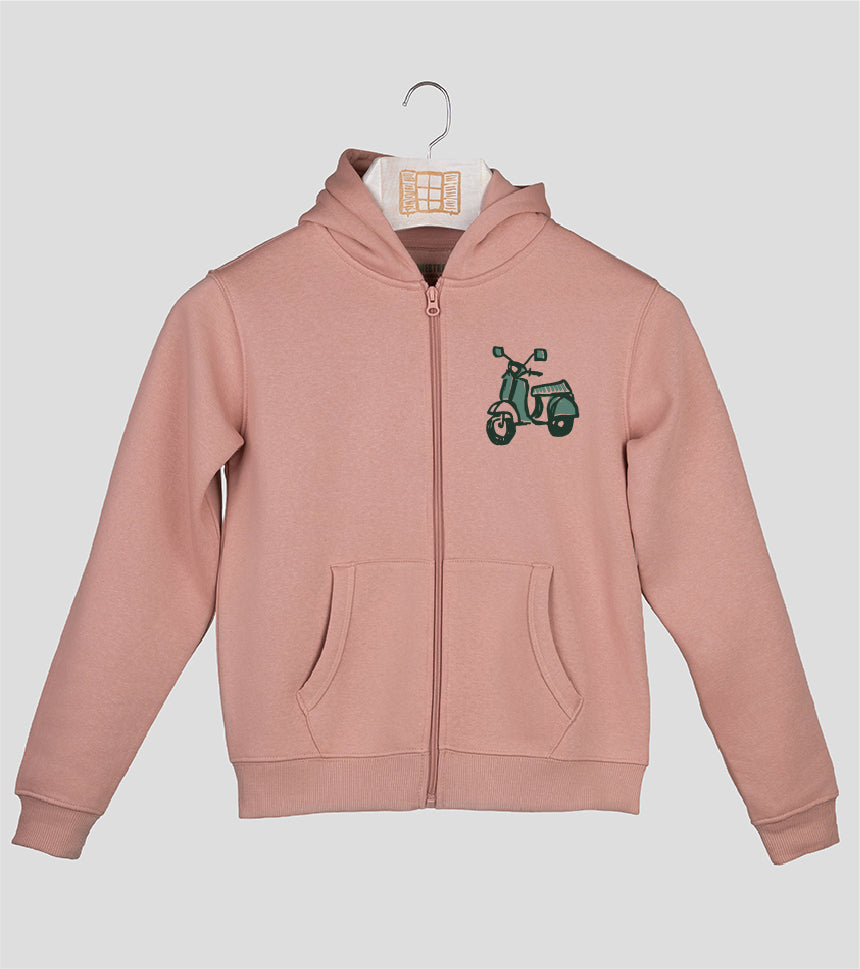 Sudadera cremallera Niño Dolcevita - rosado