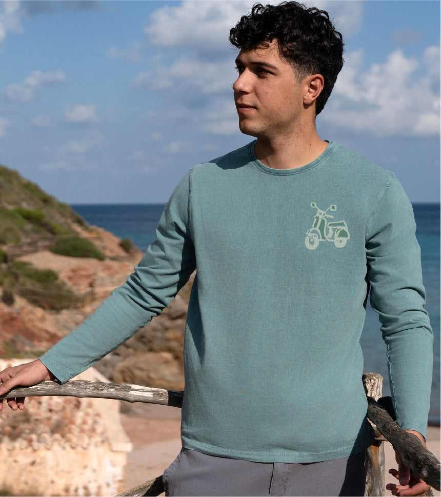 Men's Long-Sleeved Turtleneck T-shirt