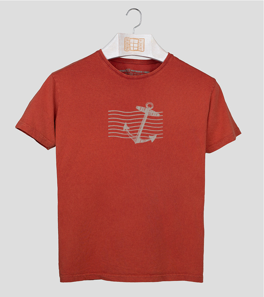 Camiseta manga corta Fondo - arcilla