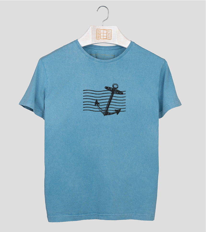 Camiseta manga corta Fondo - aqua