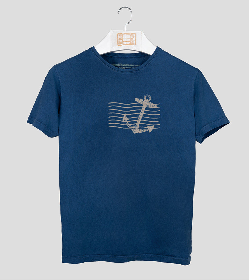 Camiseta manga corta Fondo - azul-marino