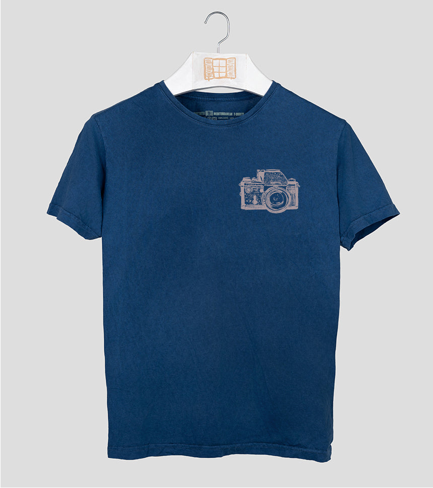 Camiseta manga corta Sonrian - azul-marino