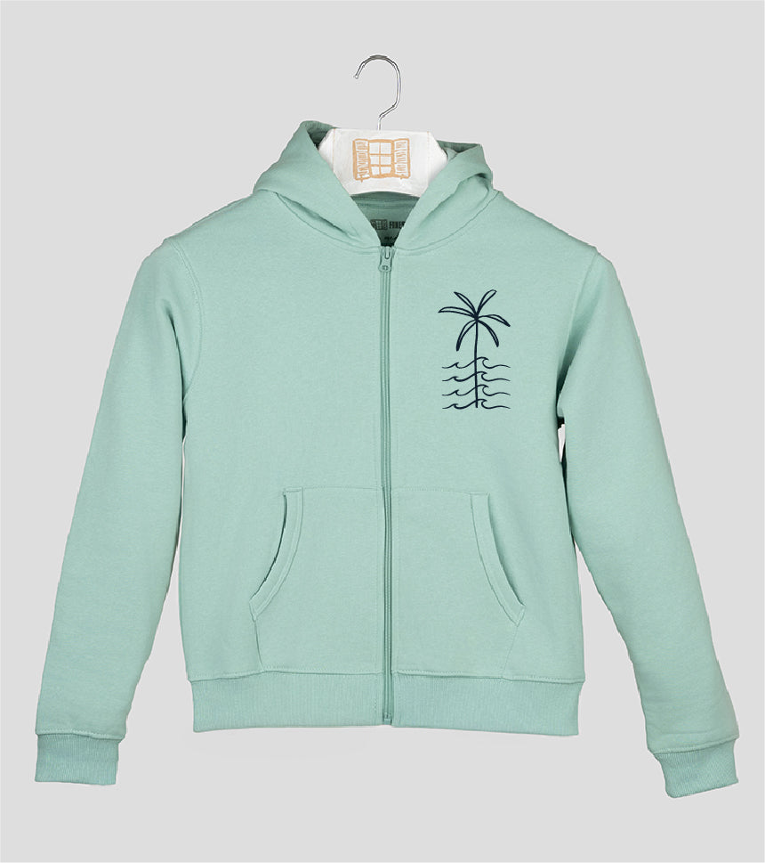 Sudadera cremallera Niño Olete - aqua