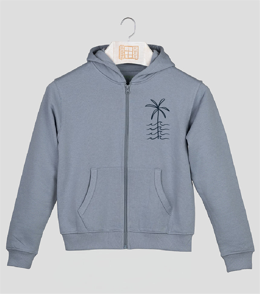 Sudadera cremallera Niño Olete - cielo