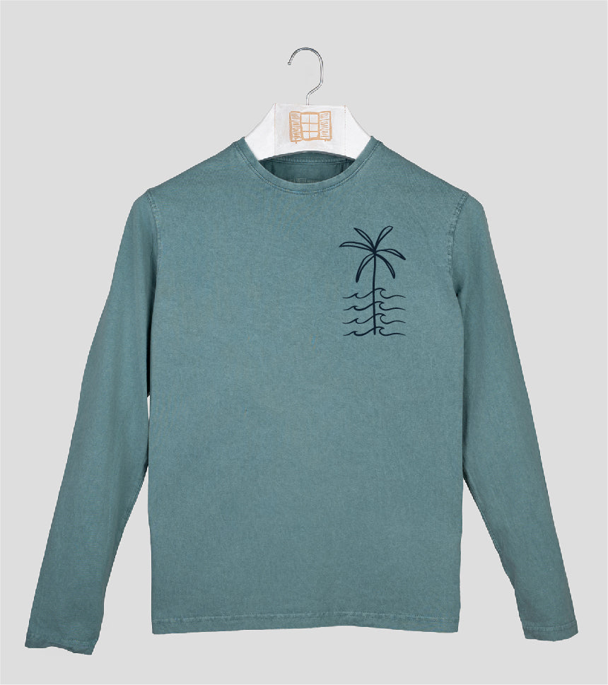 Camiseta manga larga Hombre Olete - esmeralda