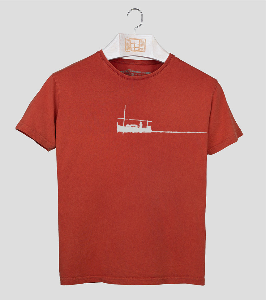 Camiseta manga corta Hombre Curri - arcilla