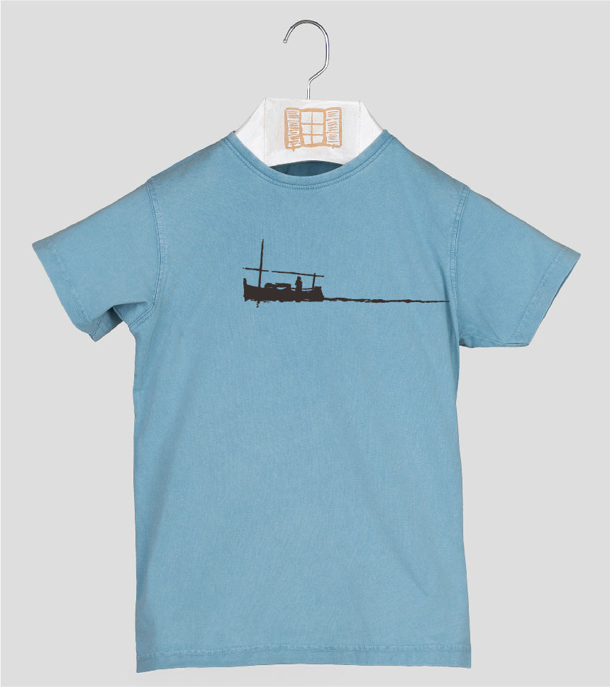Camiseta manga corta Niño Curri - aqua