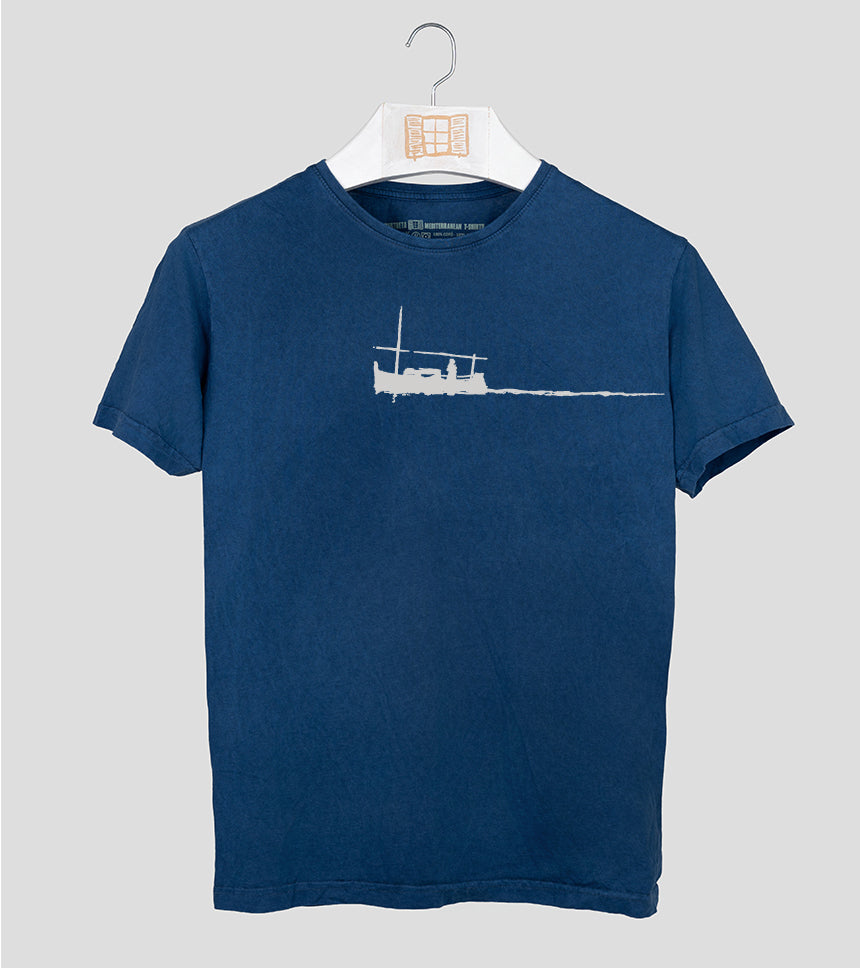 Camiseta manga corta Hombre Curri - azul-marino