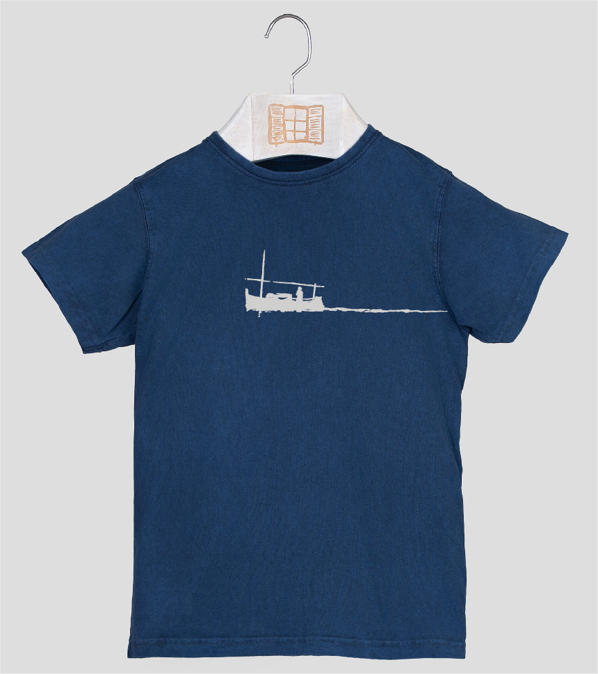 Camiseta manga corta Niño Curri - azul-marino
