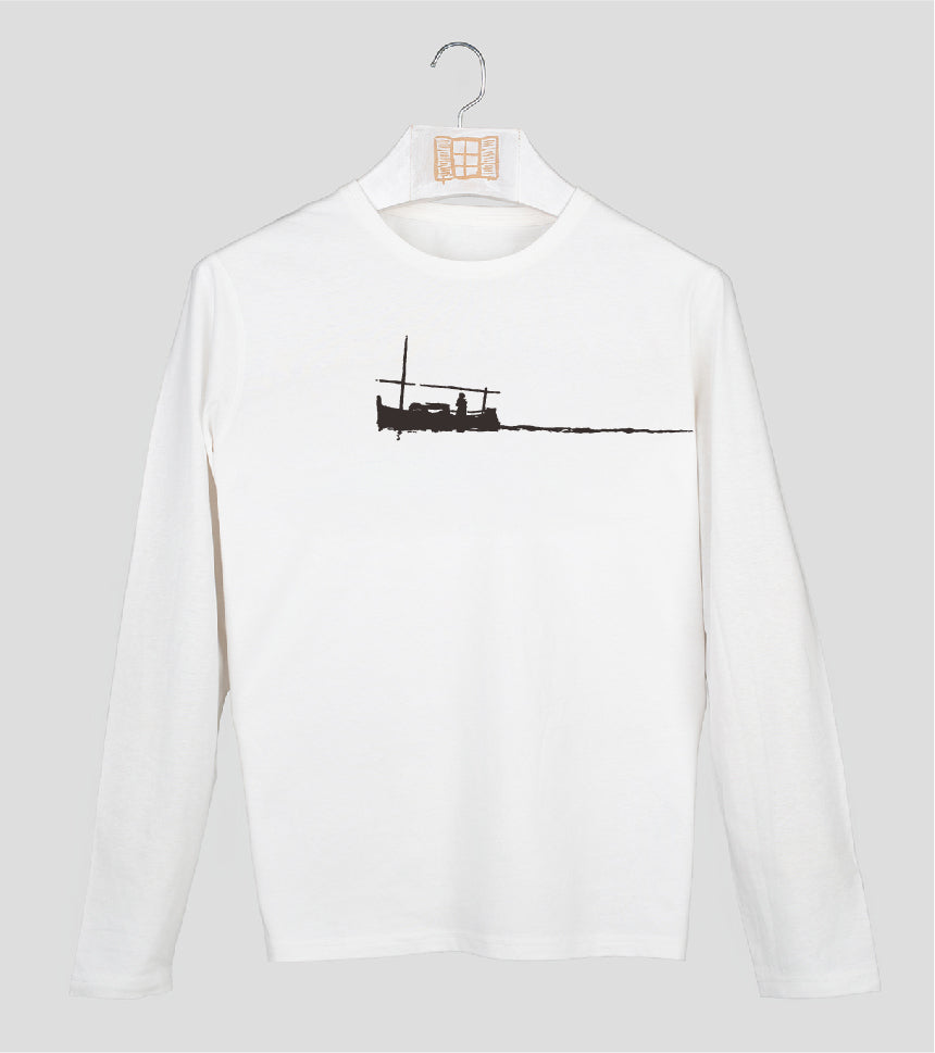 Camiseta manga larga Hombre Curri - crudo