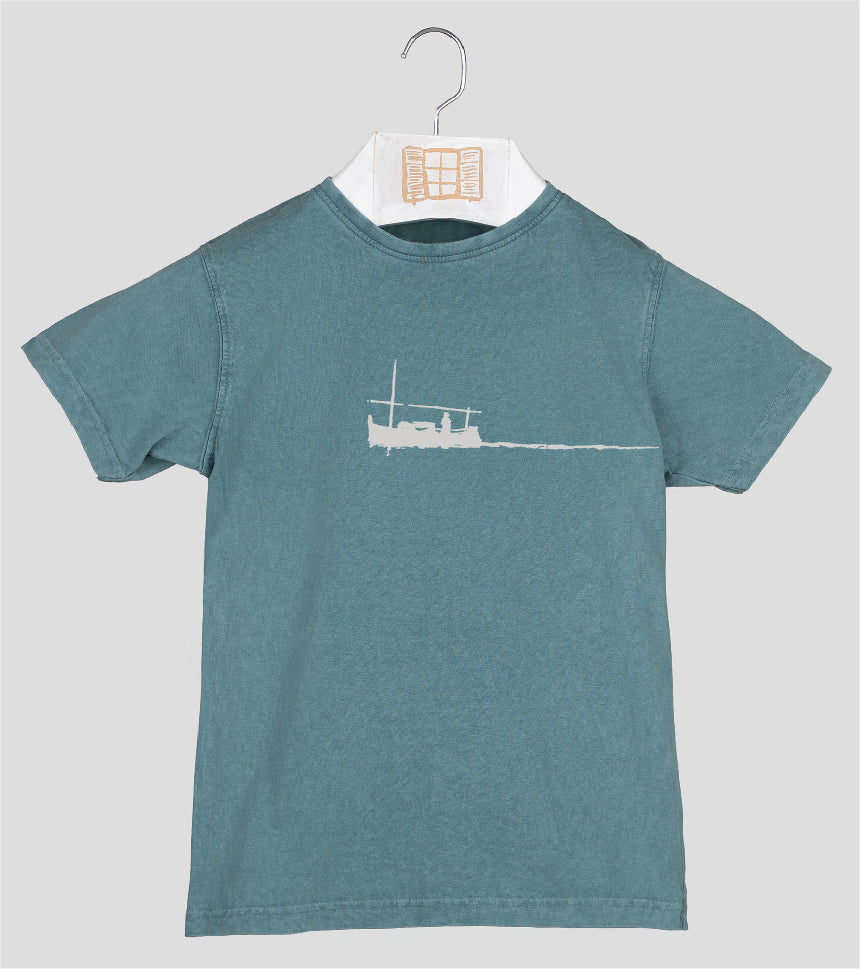 Camiseta manga corta Niño Curri - esmeralda