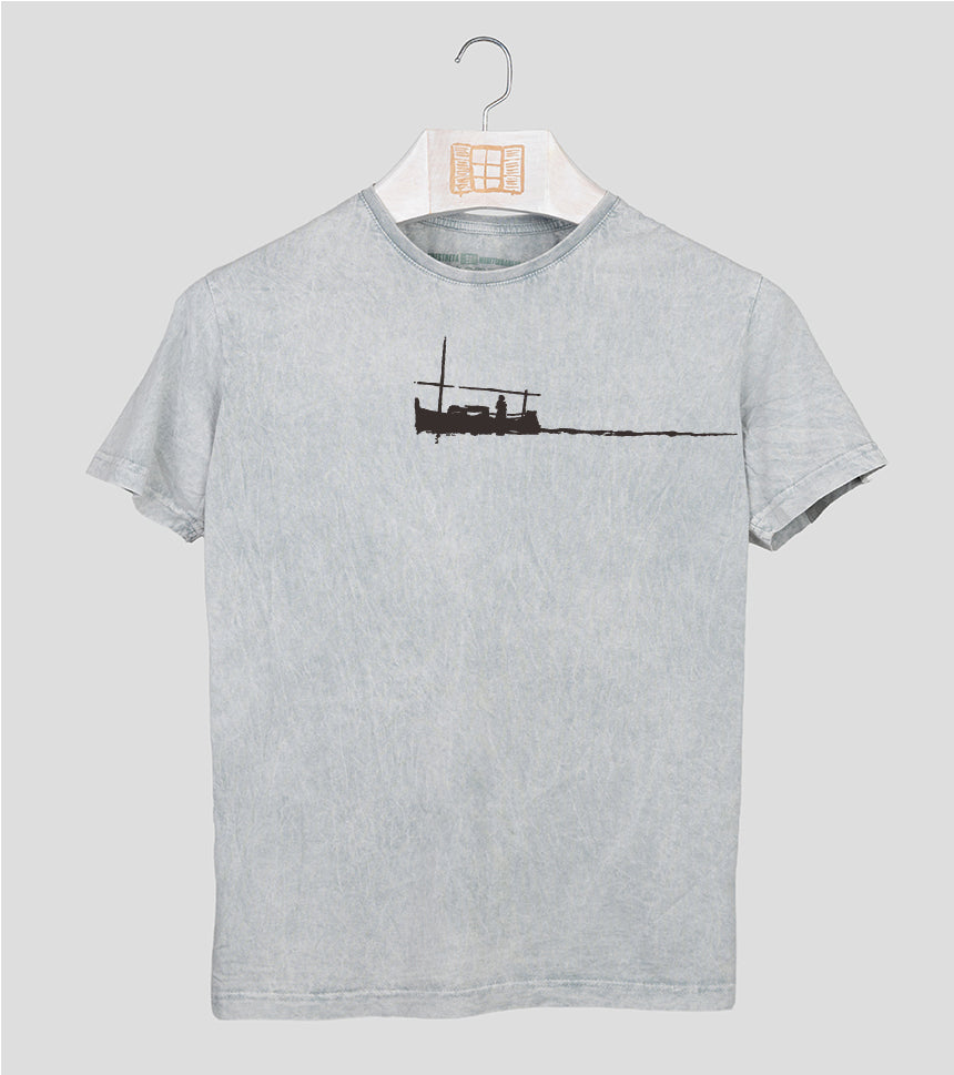 Camiseta manga corta Hombre Curri - gris