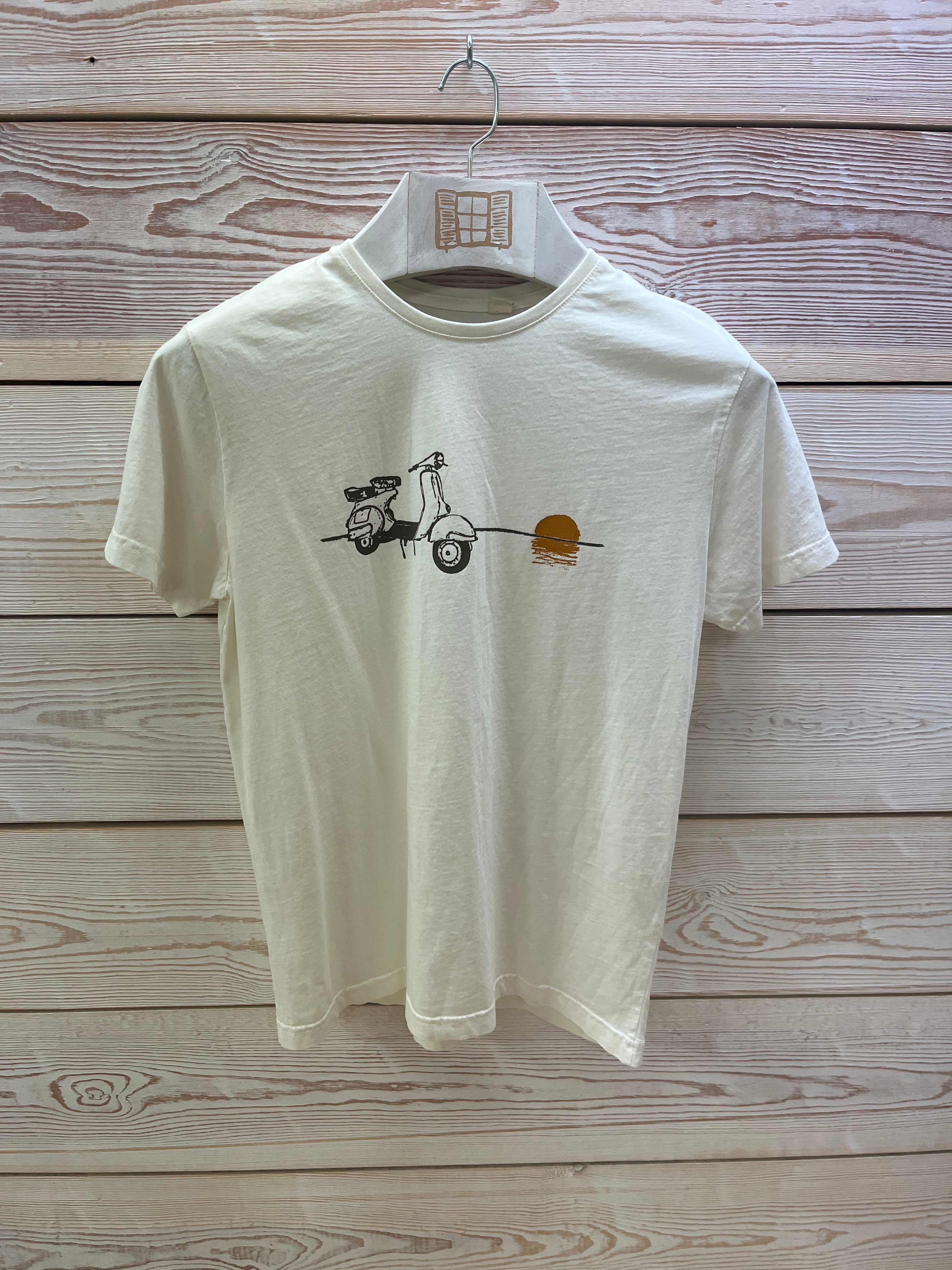 Camiseta manga corta Hombre Outlet talla S color Crudo