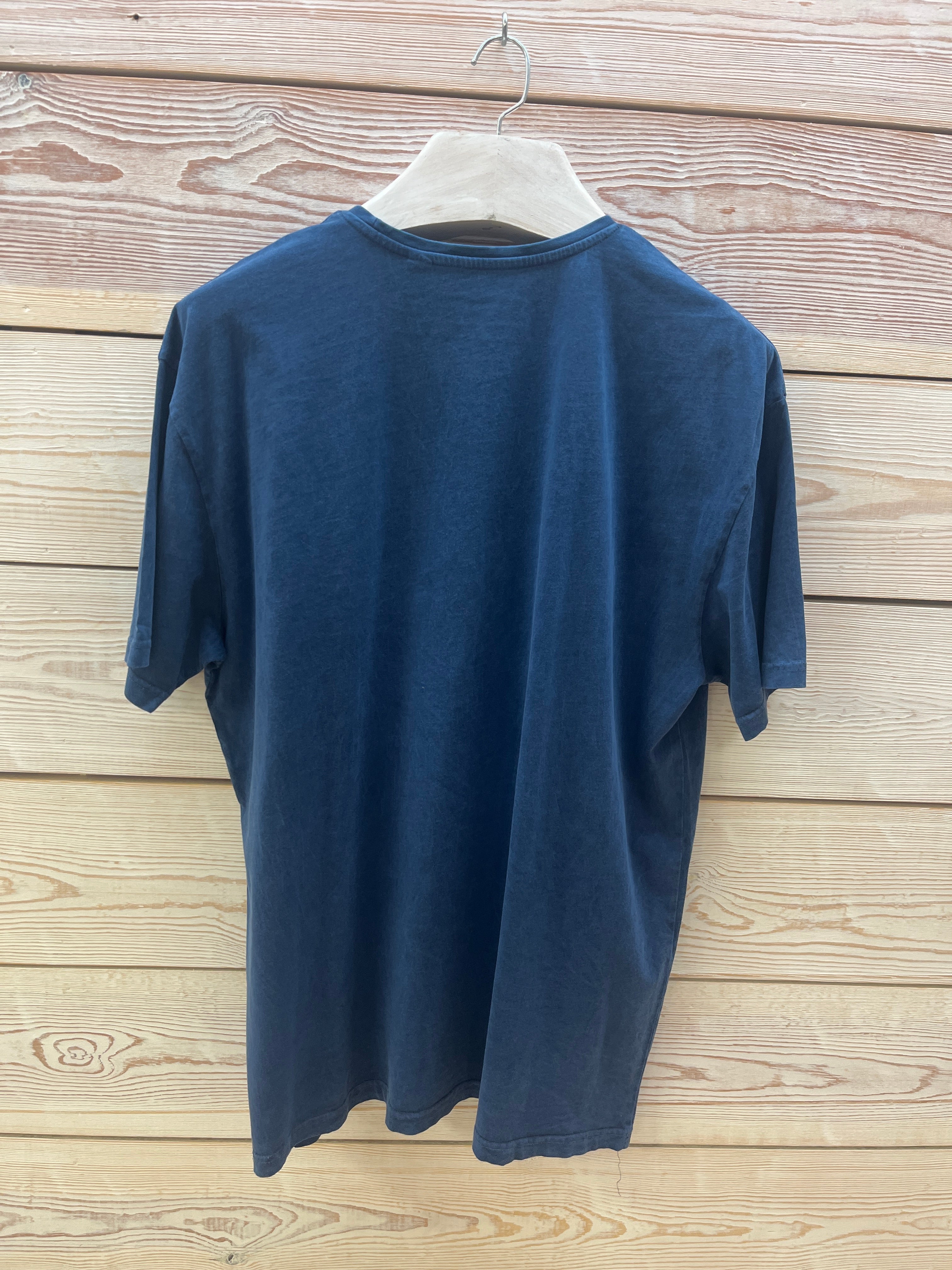 Camiseta manga corta Hombre Outlet talla XXL color Azul marino