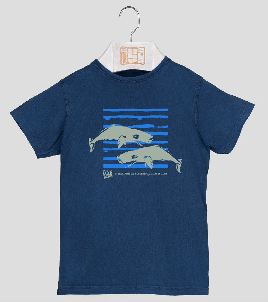 Camiseta manga corta Niño Catxalote - azul-marino