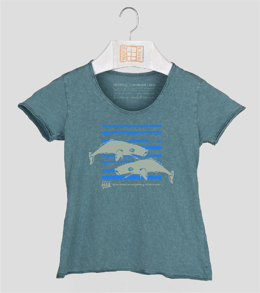 Camiseta manga corta Niña Catxalote - esmeralda
