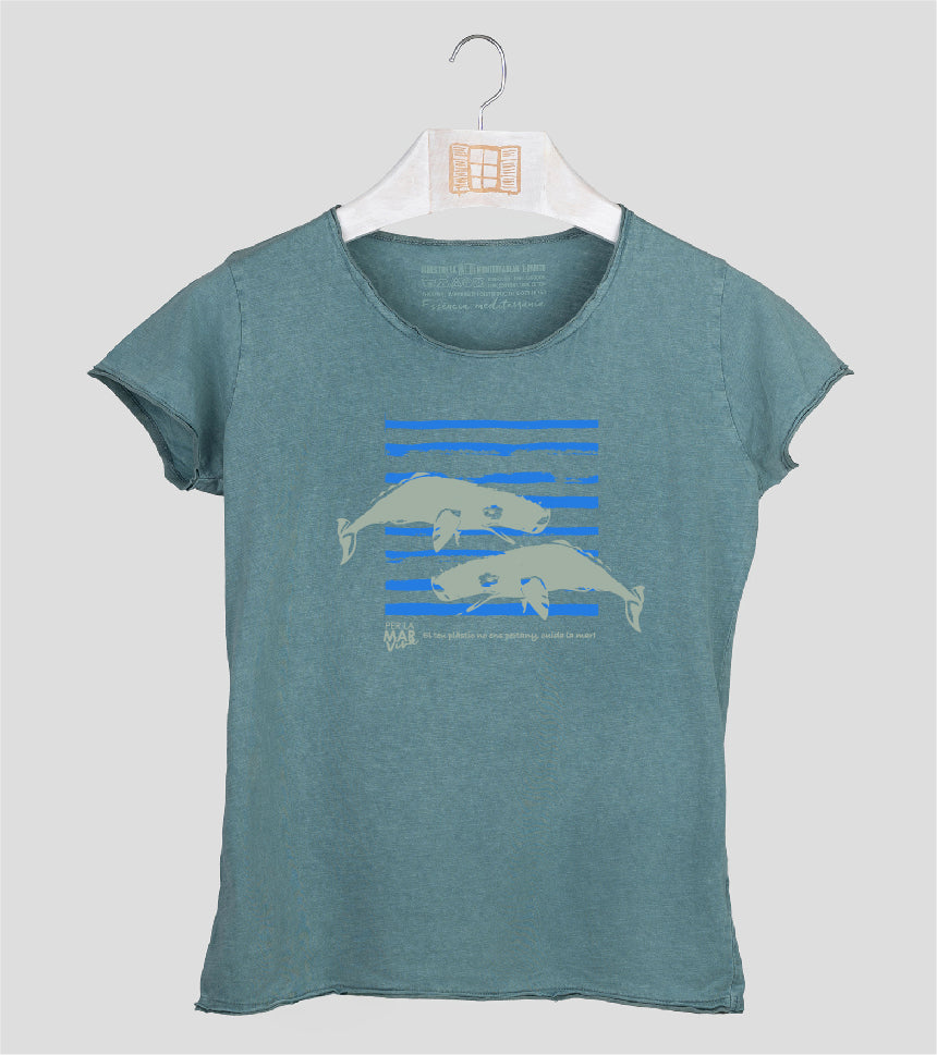 Camiseta manga corta Mujer Catxalote - esmeralda