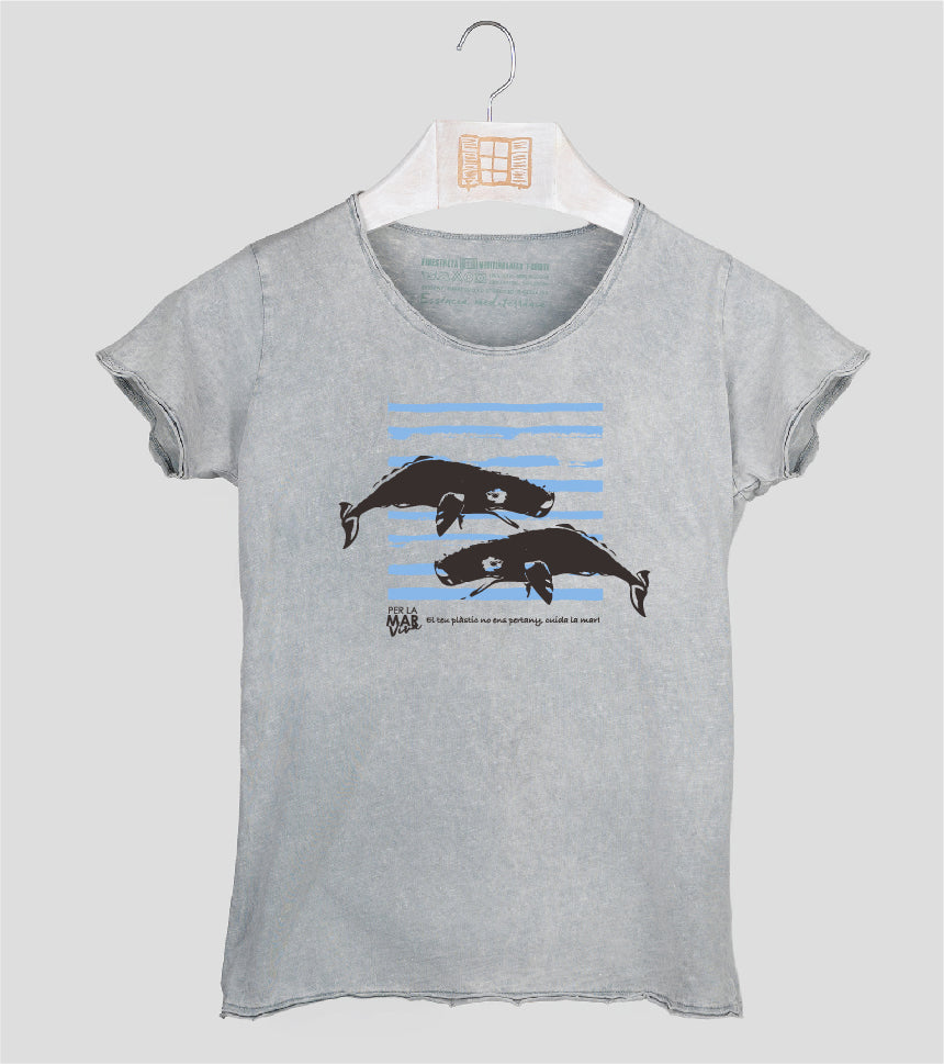 Camiseta manga corta Mujer Catxalote - gris