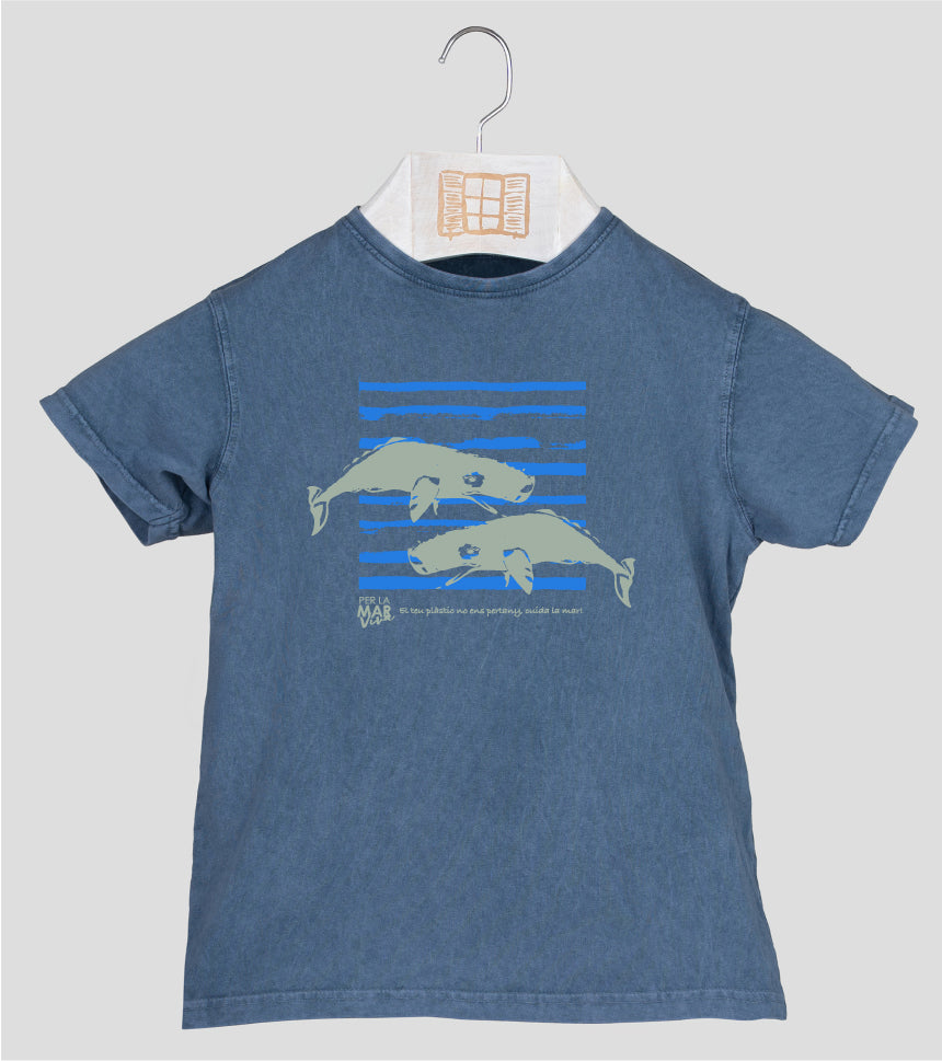 Camiseta manga corta Niño Catxalote - indigo
