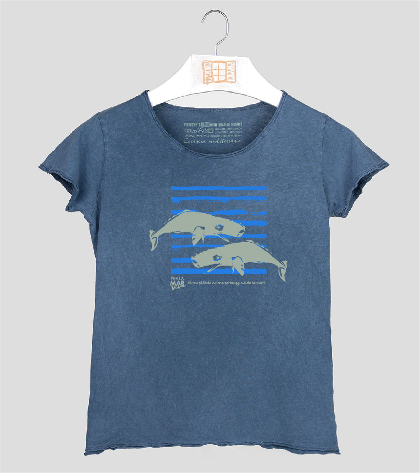 Camiseta manga corta Mujer Catxalote - indigo