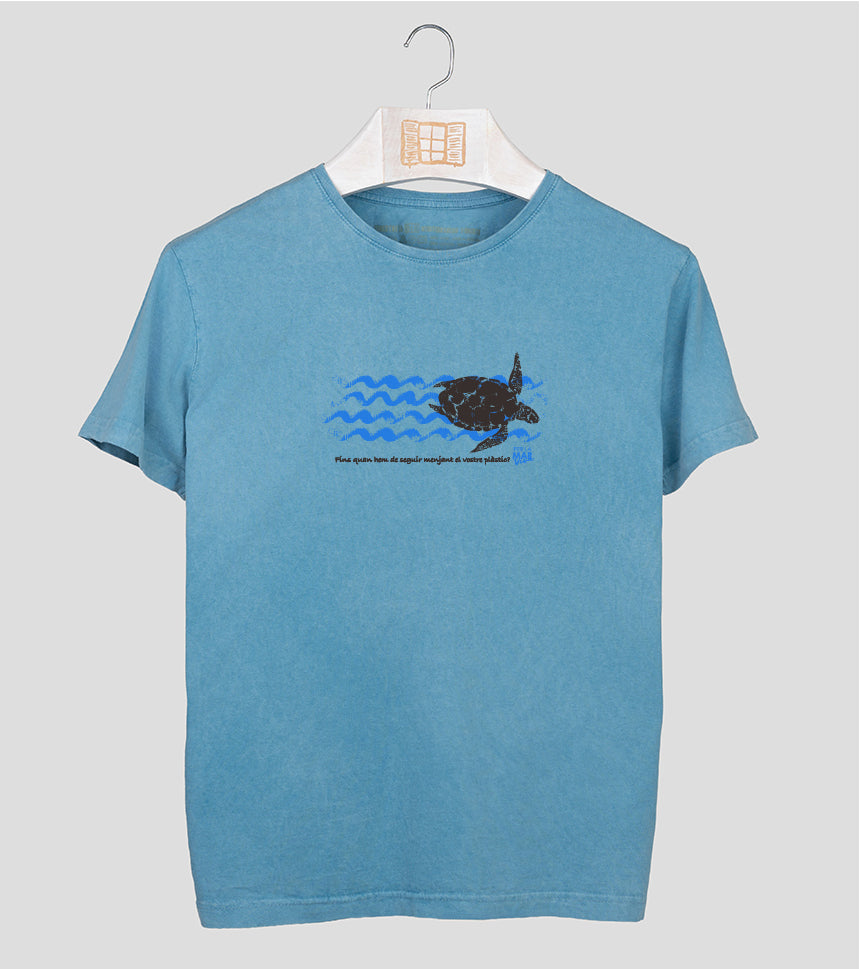 Camiseta manga corta Hombre Tortuga - aqua