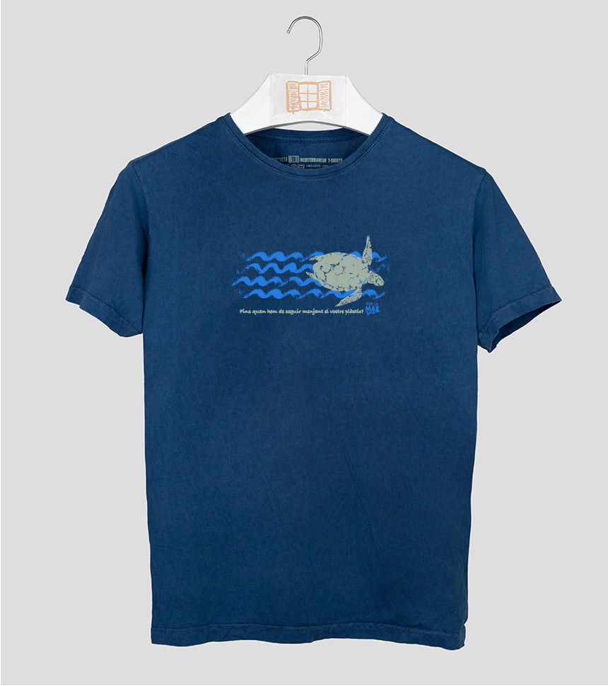 Camiseta manga corta Hombre Tortuga - azul-marino