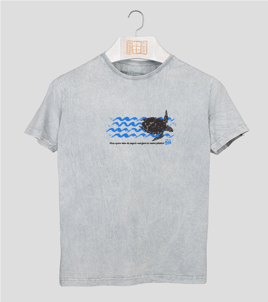 Camiseta manga corta Hombre Tortuga - gris