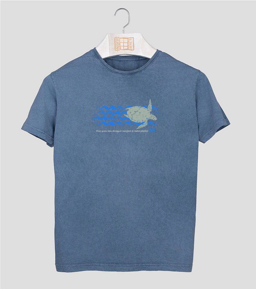 Camiseta manga corta Hombre Tortuga - indigo