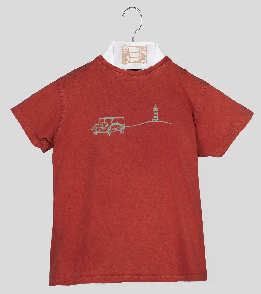 Camiseta manga corta Niño Decami - arcilla