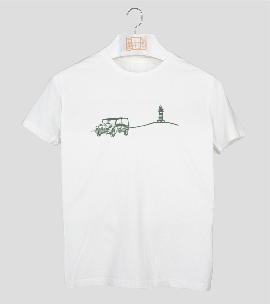 Camiseta manga corta Hombre Decami - crudo