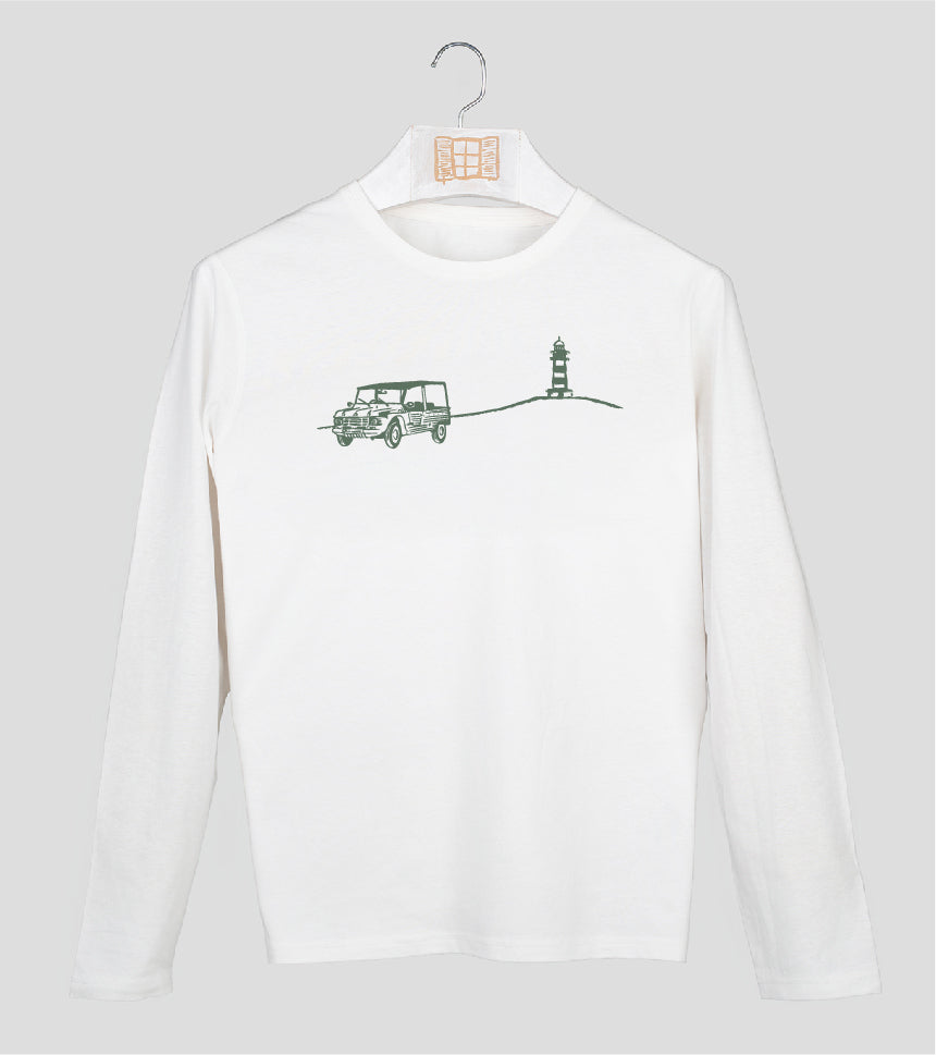 Camiseta manga larga Hombre Decami - crudo