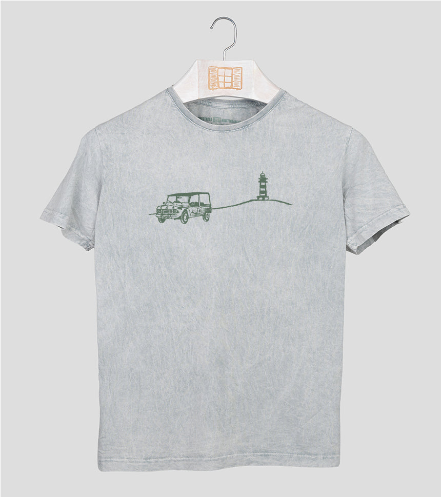 Camiseta manga corta Hombre Decami - gris