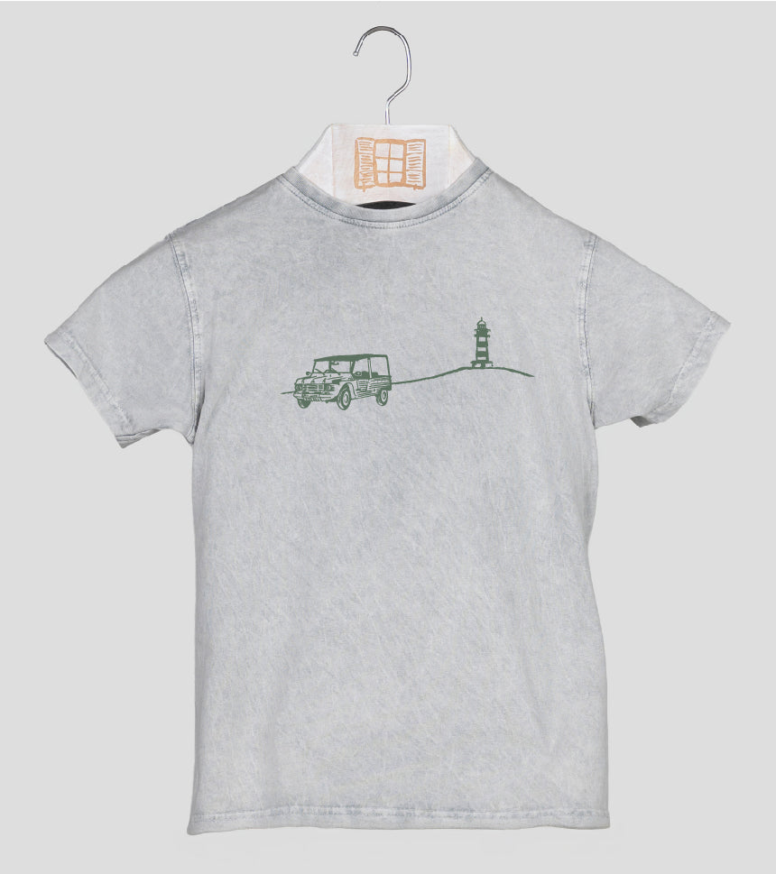 Camiseta manga corta Niño Decami - gris