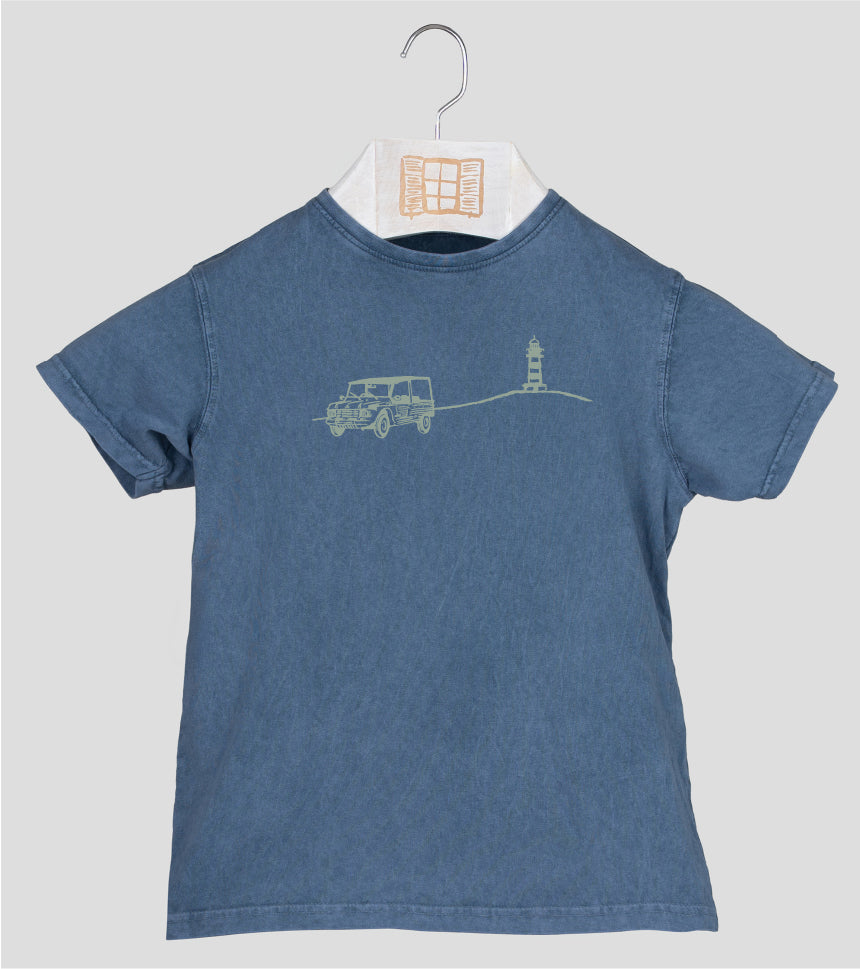 Camiseta manga corta Niño Decami - indigo