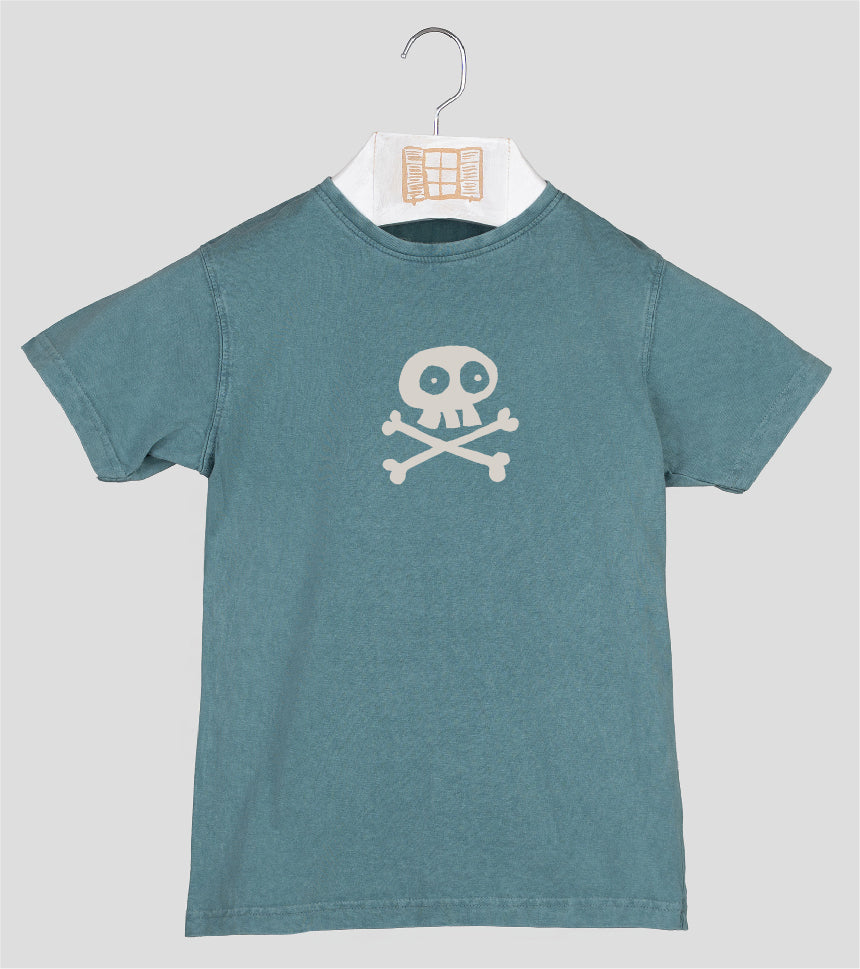 Camiseta manga corta Niño Pirata - esmeralda