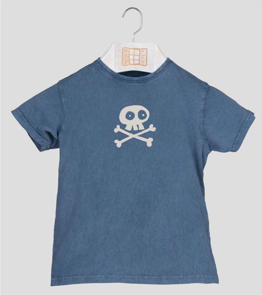 Camiseta manga corta Niño Pirata - indigo