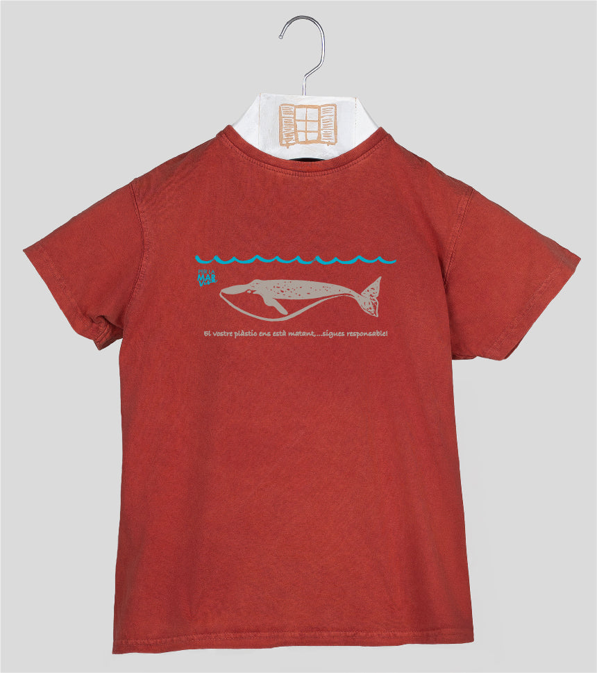 Camiseta manga corta Niño Lotudy - arcilla
